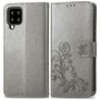 Mobigear Clover Samsung Galaxy A22 5G Hoesje Bookcase Portemonnee - Grijs