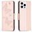 Mobigear Butterfly iPhone 16 Pro Hoesje Bookcase Portemonnee - Roségoud