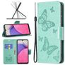 Mobigear Butterfly Samsung Galaxy A33 Hoesje Bookcase Portemonnee - Turquoise