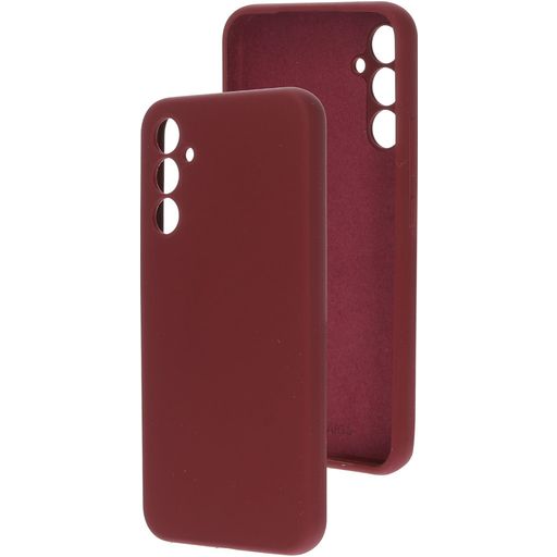Mobiparts Samsung Galaxy A34 Siliconen Hoesje Backcover - Plum Red