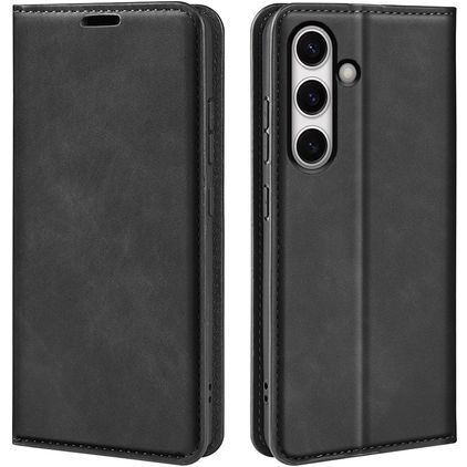 Mobigear Retro Slim Samsung Galaxy S24 FE Hoesje Bookcase Portemonnee - Zwart