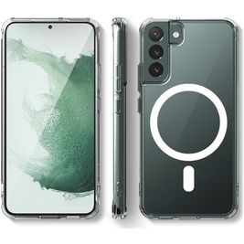 Mobigear Crystal Doorzichtig Samsung Galaxy S24 Plus MagSafe Hoesje Hardcase Backcover Shockproof - Transparant