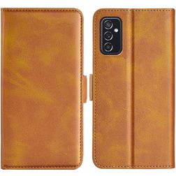 Mobigear Slim Magnet Samsung Galaxy M52 Hoesje Bookcase Portemonnee - Cognac