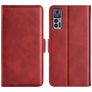 Mobigear Slim Magnet TCL 30 Plus Hoesje Bookcase Portemonnee - Rood