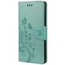 Mobigear Flowers Samsung Galaxy A23 Hoesje Bookcase Portemonnee - Turquoise