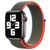 Mobigear Woven Nylon Apple Watch Bandje Klittenbandsluiting - 49/46/45/44 mm - Groen