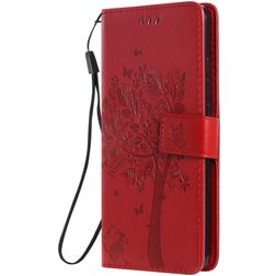 Mobigear Tree Xiaomi Mi 9T Hoesje Bookcase Portemonnee - Rood