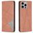 Mobigear Rhombus Slim iPhone 15 Pro Max Hoesje Bookcase - Bruin