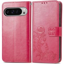 Mobigear Clover Google Pixel 9 Pro XL Hoesje Bookcase Portemonnee - Rood