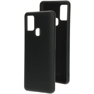 Mobiparts Samsung Galaxy A21s Siliconen Hoesje Backcover - Zwart
