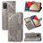 Mobigear Butterfly Samsung Galaxy A03s Hoesje Bookcase Portemonnee - Grijs