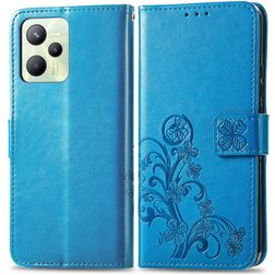 Mobigear Clover Realme C35 Hoesje Bookcase Portemonnee - Blauw