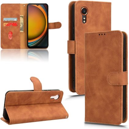 Mobigear Retro Samsung Galaxy Xcover 7 Hoesje Bookcase Portemonnee - Bruin