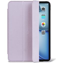 Decoded Textured Slim iPad Air 11 Inch (2024) Hoes Flexibel Siliconen Bookcase - Lavendel