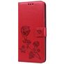 Mobigear Roses Samsung Galaxy A20s Hoesje Bookcase Portemonnee - Rood