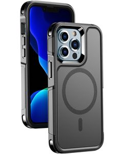 Mobigear Traveller iPhone 13 Pro MagSafe Hoesje Hardcase Backcover Shockproof - Zwart