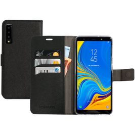 Mobiparts Saffiano Wallet Samsung Galaxy A7 (2018) Hoesje Bookcase Portemonnee - Zwart
