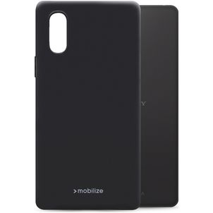 Mobilize Rubber Gelly Sony Xperia 10 IV Hoesje Flexibel TPU Backcover - Matt Black