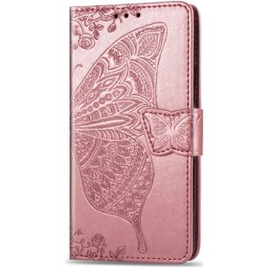 Mobigear Butterfly iPhone 11 Hoesje Bookcase Portemonnee - Roségoud