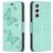 Mobigear Butterfly Samsung Galaxy S23 Hoesje Bookcase Portemonnee - Groen