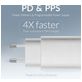 Mobilize Dual USB-C Oplader Power Delivery 45W - Wit