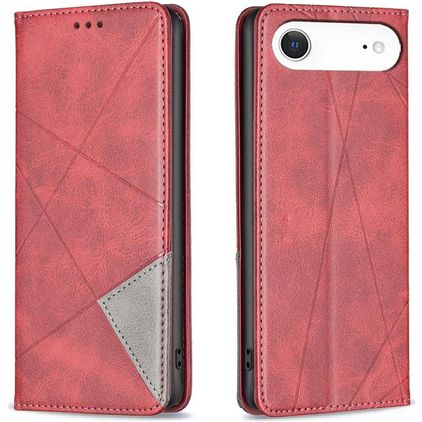 Mobigear Rhombus Slim iPhone Air Hoesje Bookcase - Rood