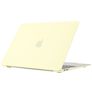Mobigear Cream Matte MacBook Air 13 Inch (2010-2019) Hoes Hardshell Laptopcover MacBook Case - Geel - Model A1369 / A1466