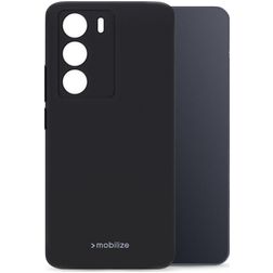 Mobilize Rubber Gelly Realme 14x Hoesje Flexibel TPU Backcover - Zwart