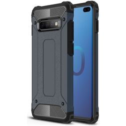 Mobigear Outdoor Samsung Galaxy S10 Plus Hoesje Hardcase Backcover Shockproof - Marineblauw