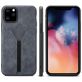 Mobigear Card Pocket iPhone 11 Hoesje Backcover Shockproof met Pasjeshouder - Grijs
