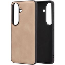 Mobiparts Classic Samsung Galaxy S26 MagSafe Hoesje TPU,Kunstleer Backcover - Moonstone Beige