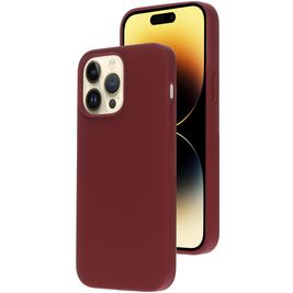 Mobiparts iPhone 14 Pro Max Siliconen Hoesje Backcover - Plum Red