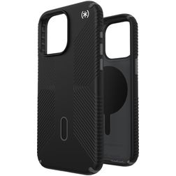 Speck Presidio2 Grip iPhone 15 Pro Max MagSafe Hoesje Hardcase Backcover Shockproof - Zwart