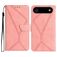 Mobigear Stitch iPhone Air Hoesje Bookcase Portemonnee - Roze