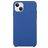 Mobigear Rubber Touch iPhone 15 Siliconen Hoesje Backcover - Donkerblauw