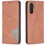 Mobigear Rhombus Slim Samsung Galaxy A24 Hoesje Bookcase - Bruin