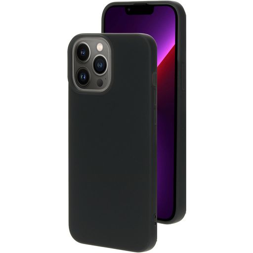 Mobiparts iPhone 13 Pro Max Siliconen Hoesje Backcover - Zwart