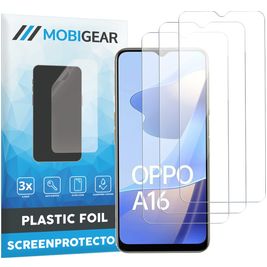 Mobigear OPPO A16 Screenprotector Folie - Case Friendly (3-Pack)