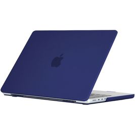 Mobigear Matte MacBook Pro 16 Inch (2021-2024) Hoes Hardshell Laptopcover MacBook Case - Marineblauw - Model A2485 / A2780 / A2991 / A3186