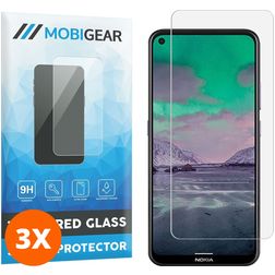 Mobigear Nokia 3.4 Glazen Screenprotector - Case Friendly (3-Pack)