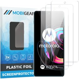Mobigear Motorola Edge 20 Pro Screenprotector Folie - Case Friendly (3-Pack)