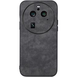 Mobigear Fabric OPPO Find X6 Pro Hoesje Hardcase Backcover - Zwart