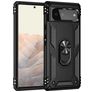 Mobigear Armor Ring Google Pixel 6 Hoesje Hardcase Backcover Shockproof met Ringhouder - Zwart