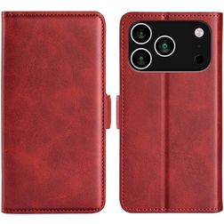 Mobigear Slim Magnet iPhone 17 Pro Max Hoesje Bookcase Portemonnee - Rood
