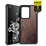 ITSkins HybridFusion Samsung Galaxy S20 Ultra Hoesje Hardcase Backcover Shockproof - Dark Wood