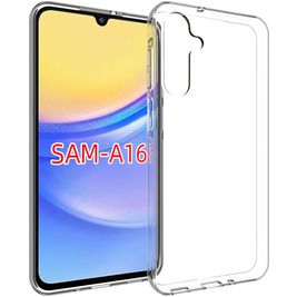 Mobigear Basics Doorzichtig Samsung Galaxy A16 Hoesje Flexibel TPU Backcover - Transparant