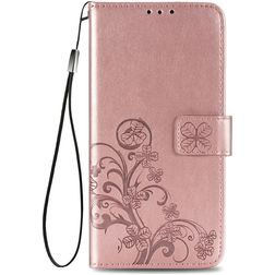 Mobigear Clover Samsung Galaxy A32 4G Hoesje Bookcase Portemonnee - Roségoud