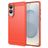 Mobigear Brushed Slim Samsung Galaxy S25 Edge Hoesje Flexibel TPU Backcover - Rood