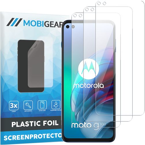 Mobigear Motorola Moto G100 Screenprotector Folie - Case Friendly (3-Pack)