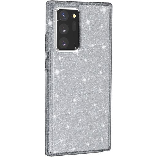 Mobigear Glitter Samsung Galaxy Note 20 Ultra Hoesje Hardcase Backcover - Grijs